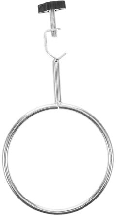 Vaguelly Laboratory Support Stand Clamp Large Iron Retort Ring and Boss Head Chemistry Lab Clamp Holder for Flask and Tube Heavy Duty Lab Equipment for Experimental Use