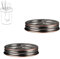 [Wide Mouth ONLY] SheeChung 2 Pack Mason Jar Toothbrush Holder Lid - Rustproof 304 Stainless Steel for Ball Mason Jar or Any Pint. Jar, Farmhouse Decor Bathroom Accessories Set - Oil Rubbed Bronze