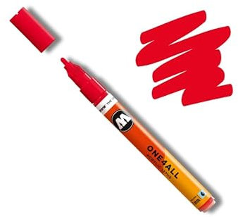 MOLOTOW ONE4ALL - Pennarello a vernice reffilable – 127HS 2 mm – #243 rosso ciliegia