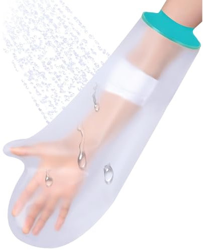 GLAITC Hand Cast Cover Waterproof Cast Cover for Shower Reusable Cast and Bandage Protector for Hand Injuries Wrist Cast Sleeve Bag for Showering After Surgery-Waterproof Protection for Adult