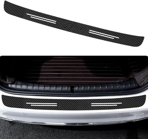 WANGAIDCE Kofferraum Einstiegsleisten für Ford Fusion Mondeo MK5 2013-2022, Kratzfester Ladekantenschutz Folie Selbstklebender Styling-Aufkleber Auto Heckstoßstange Schutzleiste