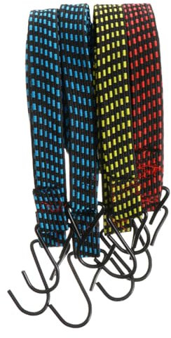 Abaodam 4Stücke Elastische Bindegurte Hochwertige Spanngurte für Sicheren Transport Zubehör für und Outdoor Aktivitäten Zufällige Farben