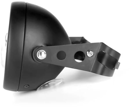 Headlight Cover 5 3/4 Motorcycle 5.75 Inch LED Mounting Housing Bucket for Headlight HeadLamp Housing Cover Bucket Light Accessories Headlamp(Black housing)