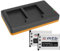2 Batterie + Caricabatteria doppio (USB) compatibile con Fujifilm NP-45 / Finepix J.. / JV.. / JX600 ../ JZ500.. / XP80 XP90... - vedi lista di compatibilità