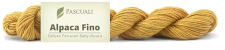 50 g Pascuali Alpaca Fino | Strickwolle aus 100% Alpakawolle, Farbe:Sonnengelb 32
