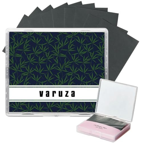[100 Counts + Mirror Case] Natural Bamboo Charcoal Best Oil Blotting Paper for Oily Skin – Refillable Mirror Case & Extra Sheets | Instant Oil Control & Shine-Free Finish | Compact & Eco-Friendly