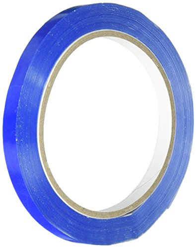 LSM 221507 9 mm x 66 m PVC Bag Neck Tape - Blue (Pack of 6)