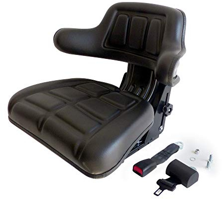 Asiento homologado con cinturones de seguridad con enrollador para tractor universal regulable en altura Gopart TS15601GP de PVC