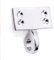 2X Thick Polished Chrome Window Sash Eye Ring Lift - Pole Hook Pull for High Level Windows Or Blinds