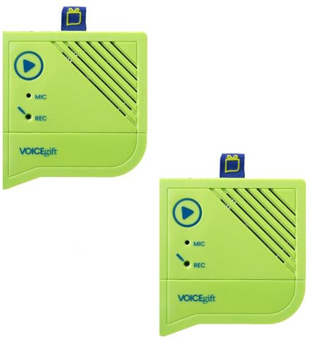 Enregistreur Vocal de Voix Off (Paquet de 2 | Vert)