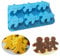 XLZSP 6 stampi in silicone a forma di omino di pan di zenzero a forma di omino di pan di zenzero fatto a mano, stampo per torte fai da te, strumenti per la decorazione di torte