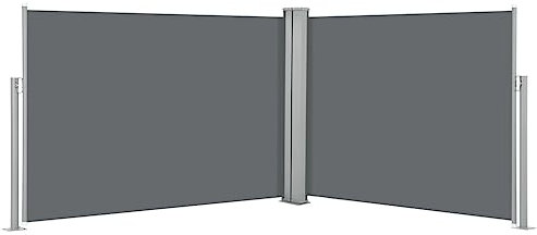 vidaXL Toldo lateral extensible antracita 100 x 1000 cm
