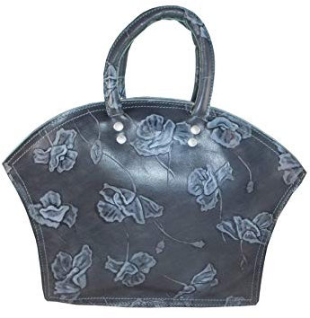 déqua Unikat Tasche Rose blaugrau
