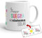 Kembilove Taza la Mejor Suegra del Mundo – Taza con Mensaje La Mejor Suegra del Sistema Solar – Regalo Hermana Original – Regalos Originales para cuñados – Tazas Originales