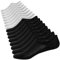 Ueither Calzini Fantasmini per Uomo Calze Invisibili Calzini Taglio Basso Sneaker Calze Corti(4 * Nero + 4 * Bianca,44-48)