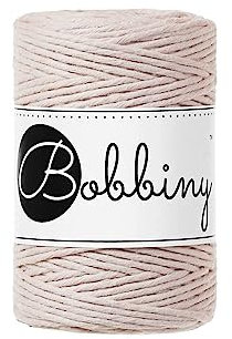 Bobbiny Baby Makramee-Schnur, 1,5 mm, 100 m, hautfarben