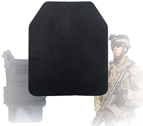 Tablero a prueba de balas de acero, GA4 Inserto a prueba de balas del protector de pecho, NIJ IIIA La protección contra el pecho, la placa trapezoide de la esquina cortada, resistente a los pinchazos,