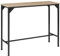 tectake® Bartisch schmal, 120 x 40 x 100,5 cm, Industrie-Design, Tischplatte aus MDF Holz, Esstisch für Küche Esszimmer Restaurant Bar, schwarzes Metallgestell (Industrial Holz hell, Eiche Sonoma)