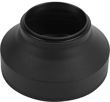 Paraluce della Fotocamera in Gomma (pieghevole) + Parasole in Metallo/copertura Protettiva dello Schermo, Riduce il Riflesso e L'abbagliamento Dell'obiettivo - Blocca la Luce Solare in Eccesso(55mm)