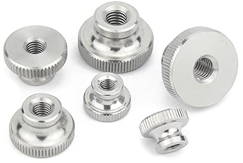 CONPHERON M8 Tuerca Moleteada de Cabeza Alta Acero Inoxidable Rosca Hembra Tuercas de Perilla (2 Piezas)