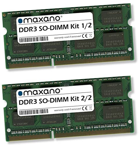 Maxano 16GB Kit 2X 8GB RAM Speicher DDR3 1600MHz SO-DIMM kompatibel mit Intel NUC NUC6CAYH, NUC6CAYS