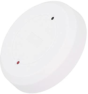 Round Wired Glass Break Alarm Sensor Door Window Glass Break Detector Round Break for Home Security - Tamper Proof Ceiling/Walls Mountable with Dual Sensitivity Adjustment