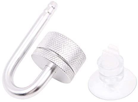 Tiardey Aluminium Alloy co2 Diffuser Aquarium with Suction Cups and U-Pipe for All Types of Aquariums