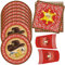 HGSHUO Cowboy Vaisselle Anniversaire Décorations Cowboy Vaisselle de Fête D'Anniversaire Gobelets Assiettes Serviettes Décorations de Fête Baby Shower