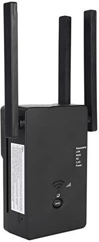 AMONIDA Estensore WiFi Ripetitore di Segnale a Gamma Completa da 5 GHz a 360 ° 1200 Mbps per Ufficio (Spina UE)