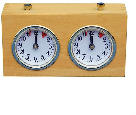 Oniissy Schachuhr, Digitale Mechanische Schachuhr, Timer Professionell für Brettspiele Timer für Turnier Brettspiel, Gelb