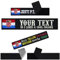 Kroatische Fahne Klett Patch selbst gestalten | personalisiertes Namensschild für Bekleidung | Aufbügler oder Patch Klett für Uniform, Rennanzug Sportbekleidung mit Kroatische Flagge 125x25mm