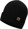 BUTITNOW Oversize XXL Winter Beanie Strickmütze für Herren - Täglich Strick Gerippte Kappe - Warme Rodel Skull Caps für kaltes Wetter, F1-schwarz, XX-Large