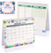 Tischkalender 2024–2025 Monatskalender, Kalender 2024 Tischkalender, Stehkalender January 2024 – June 2025, Tischkalender 2024 Quer, Tischkalender 2024 zum Aufstellen, Aufstellkalender 2024 (A)