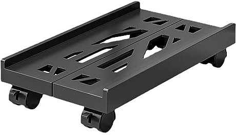 Genikeer Unter Schreibtisch Desktop Computer Tower Holder, Computer Tower Wagen Mit Rollenden Lenkrollen, PC Ständer Für Den Boden Passend Für Die Meisten Unter Dem Schreibtisch