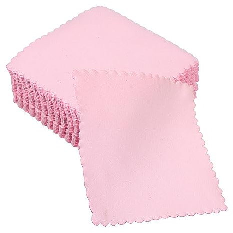 TOPPERFUN 100stücke Mikrofasertücher Für Brillen Und Schmuckreinigung Waschbare Weiche Reinigungstücher Für Empfindliche Oberflächen Für Brillen Schmuck Und Bildschirme