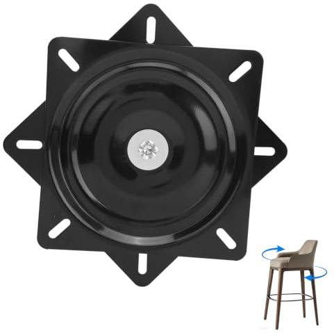 Metall Möbel Drehteller 180x180mm Quadratische Drehbeschlag Drehteller 360 Grad Schwerlast Drehteller Kugellager Sitzdrehplatte für Boot Marine Yacht Home Barhocker