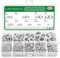 Rondelles Metal, 1050 Pièces Rondelle Inox, rondelles plates et rondelles de sécurité Acier Inoxydable 304, Penny Rondelles, Joint Plat pour Vis et Boulons - M2 M2.5 M3 M4 M5 M6 M8 M10 M12