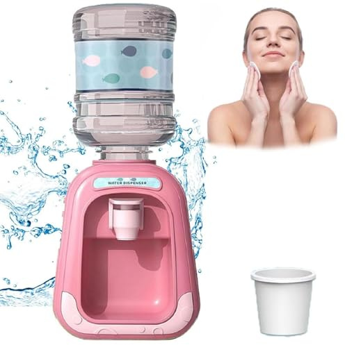 Bleumy Mizellenwasser-Spender, Mini-Wasserspender für Make-up, Make-up-Entferner-Spender, Mini-Make-up-Behälter (Pink)