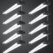 Sararoom 10Packs 120cm Connectable Reglette LED, 4400LM, Blanc Froid 6500K, 40W Neon LED Avec Interrupteur à Glissière, IP65 Étanche Tube LED pour Bureau, Garage, Sous-sol, Suspendu ou Encastré