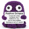 MLZTINGR Lustige Positive Oktopus Puppe | Niedlich Gestrickte Oktopus Puppe mit Inspirierender Karte | Kreativ Häkel-Tier für Dekoration Ermutigendes Geschenk