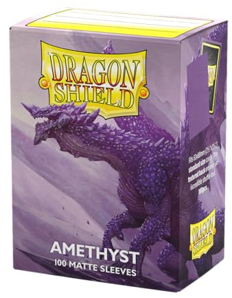 Dragon Shield | Standard Size Matte Card Sleeves | 100 CT - Smooth & Tough TCG Sleeves - Compatible with Pokemon, Flesh & Blood, One Piece & Magic The Gathering | Amethyst