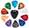 10pcs Bunte E Gitarren Pickel Mit Pickhalter Akustikgitarrenbass Pick Nicht Llip Plequer