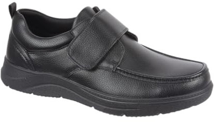 Charles Southwell Men’s Extra Wide Fit Twin Gusset, Slip-on, Lace-up Casual Shoes Sizes 7-12 (Black 2, UK Footwear Size System, Adult, Men, Numeric, X-Wide, 9)