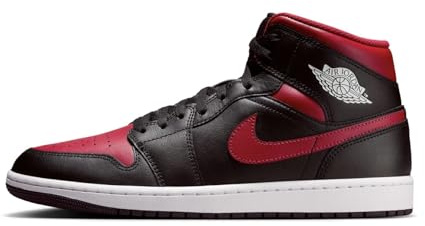 Nike Air Jordan 1 Mid Men's Trainers DQ8426 (Black/Varsity Red/Summit White 067) UK 8.5 (EU 43)