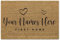 A1 Graphics Ltd Personalised First Home Brush Door Mat Front Door Mat New Home Couple's Gift Family Name