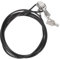 KICHOUSE Laptop Locking Cable Keyed Security Cable Lock for Notebook PC Wire Laptop Accessory Rotatable Design Durable Cut Protection