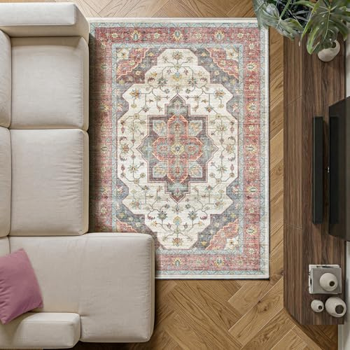 Decoranddecor Persian Rugs Living Room 120x170cm Washable Non-Slip