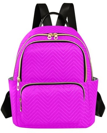 ODAWA Mochilas casuales color fucsia magenta, mochila de viaje ligera para mujer