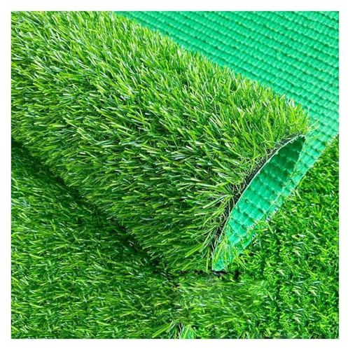MYJIO Synthetischer Rasen Kunstrasen Weiche Textur Rollrasen, Garten-Rasen Für Balkon, Innenhof, Fußballplatz, Hochzeit (1.5x1m/4.92x3.28ft)