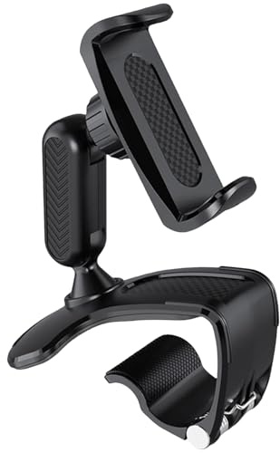 xruc Socles de Téléphone Voiture, Support Téléphone Voiture Rotatif 360° | Porte Telephone Voiture , pour Tableau de Bord Rétroviseur Pare-Soleil, Supor Universel pour Smartphone 4 à 7 Pouces